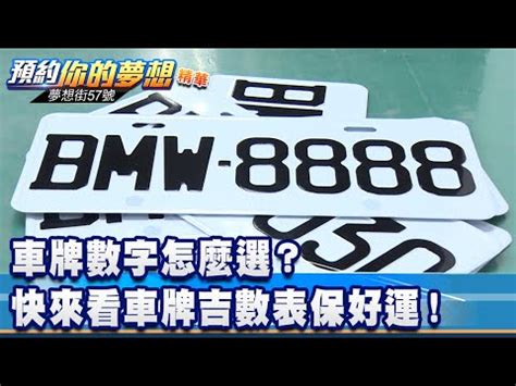 車牌數字好壞|「81數理車牌號碼吉凶查詢表」，看看你的「車牌數字」是福還是禍